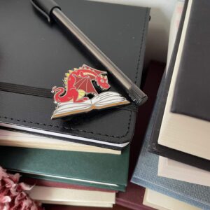 Book Dragon Enamel Pin
